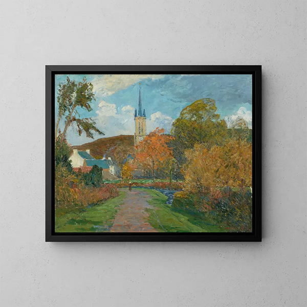 L'Automne à Saint-Jean-du-Doigt - Maxime Maufra — oprawiony obraz na ścianie