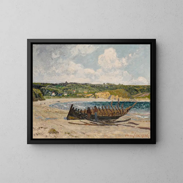 Le Vieux bateau à Morgat - Maxime Maufra — oprawiony obraz na ścianie