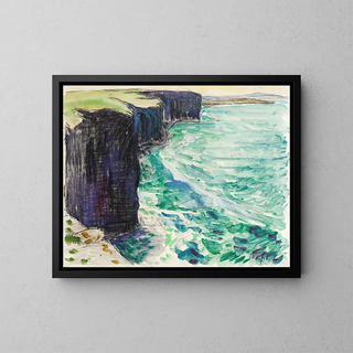 La falaise - Maxime Maufra — oprawiony obraz na ścianie