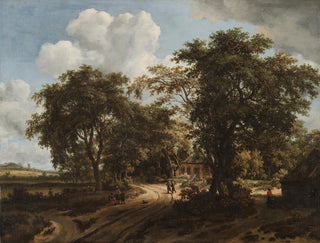Dom w lesie - Meindert Hobbema — widok dzieła