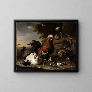Melchior de Hondecoeter - Der Friede im Hhnerhof.webp