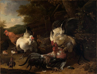 Melchior de Hondecoeter - Kmpfende Hhne.webp