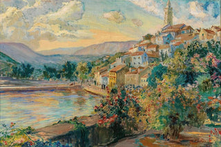 Menci Clement Crni - A View of Novi Vinodolski.webp