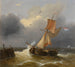 Burzliwa fala - Charles Louis Verboeckhoven — widok dzieła