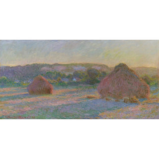 Meules, fin de l'été de Claude Monet | Reproduction Tableau Décoration murale affiche copie