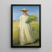 Anna Ancher wracająca z pola - Michael Ancher — oprawiony obraz na ścianie