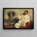 Studium krytyki sztuki - Michael Ancher — oprawiony obraz na ścianie