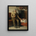 Kristian, niewidomy, opiekuje się dzieckiem - Michael Ancher — oprawiony obraz na ścianie