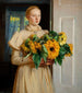 Dziewczyna z słonecznikami 1893 - Michael Ancher — widok dzieła