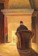 Holger Drachmann przy kominku w Skagen - Michael Ancher — widok dzieła