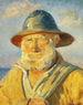 Rybacy ze Skagen przy wieczornym słońcu Studium - Michael Ancher — widok dzieła