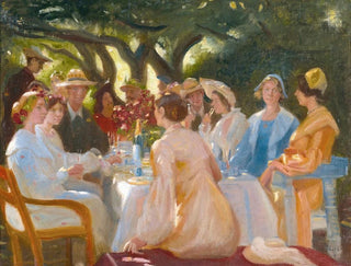 Michael Ancher - The Actors Lunch Skagen.webp
