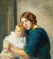 Młoda matka z dzieckiem - Michael Ancher — widok dzieła