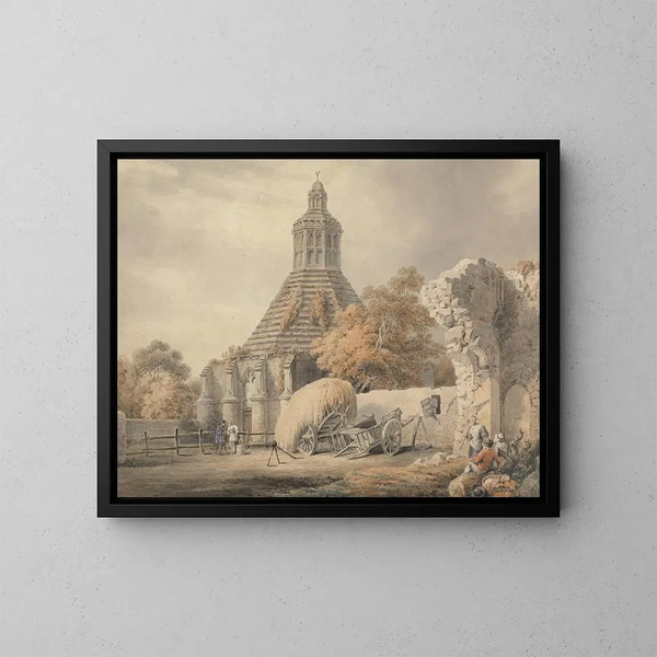 Kuchnia mnichów w Glastonbury - Michael Angelo Rooker — oprawiony obraz na ścianie