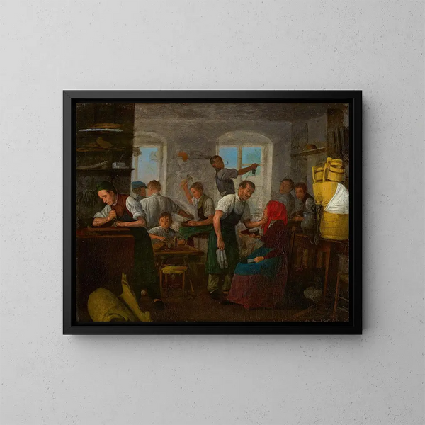 Atelier de cordonnier - Michael Neder — oprawiony obraz na ścianie