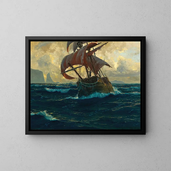 Le vaisseau fantôme - Michael Zeno Diemer — oprawiony obraz na ścianie
