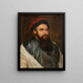 Portret Martino Martini 1614-1661 Misjonarz jezuita w Chinach - Michaelina Wautier — oprawiony obraz na ścianie