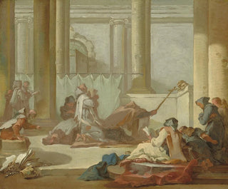 L'Adoration des crânes - Michel-François Dandré-Bardon — widok dzieła