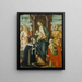 La Vierge et l'Enfant Jésus avec les anges Saintes Paule et Agathe - Michele Ciampanti — oprawiony obraz na ścianie