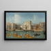 Le Grand Canal avec l'église de San Stae, Wenecja - Michele Marieschi — oprawiony obraz na ścianie