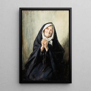 Mieczysaw Reyzner - Old Woman Praying.webp