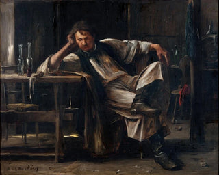 Mépris de soi - Mihály Munkácsy — widok dzieła