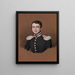 Portret młodego oficera - Mikhail Terebenev — oprawiony obraz na ścianie