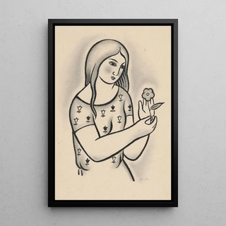 Mikul Galanda - Girl with a flower.webp