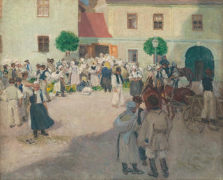 na zamówienie na rynku w Myjava - Miloš Jiránek — widok dzieła