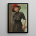 Le chapeau rouge - Mina Arndt — oprawiony obraz na ścianie