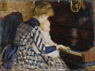 Na pianinie - Mina Carlson-Bredberg — widok dzieła