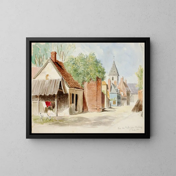 Rue du Puits-Sale, Saint-Valery - Miner Kilbourne Kellogg — oprawiony obraz na ścianie