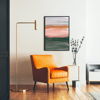 Tableau Abstrait – Horizon Brumeux