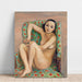 Reprodukcja obrazu model w zielonym fotelu - Nils Dardel