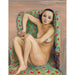 Reprodukcja obrazu model w zielonym fotelu - Nils Dardel
