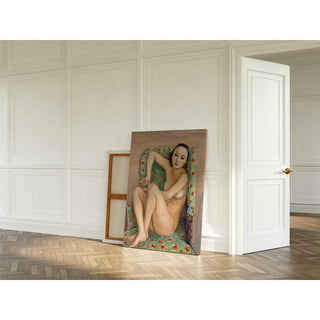 Modèle dans un fauteuil vert - Nils Dardel | Reproduction Tableau Décoration murale affiche copie