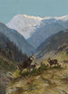 Troupeau de chamois - Moritz Müller — widok dzieła