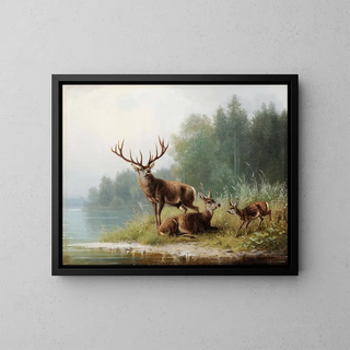 Moritz Mller - Stag at a Lake.webp