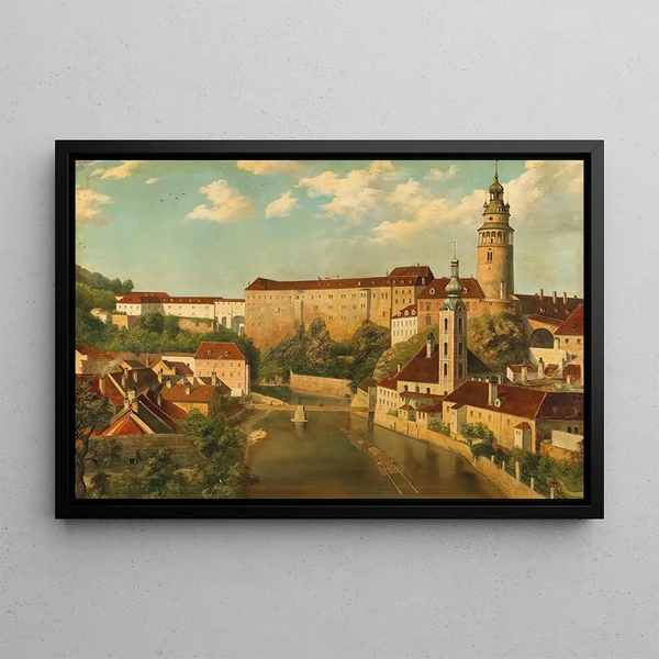 Moritz Stifter - Blick auf Krumau.webp