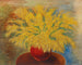 Bukiet mimosy w czerwonym dzbanku - Moïse Kisling — widok dzieła