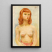 Młoda blondynka - Moïse Kisling — oprawiony obraz na ścianie