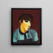 Portret pani René Kisling - Moïse Kisling — oprawiony obraz na ścianie