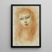 Portret kobiety - Moïse Kisling — oprawiony obraz na ścianie