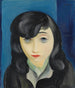 Portret kobiety z grzywką - Moïse Kisling — widok dzieła