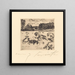 Moutons paissant - Lovis Corinth — oprawiony obraz na ścianie