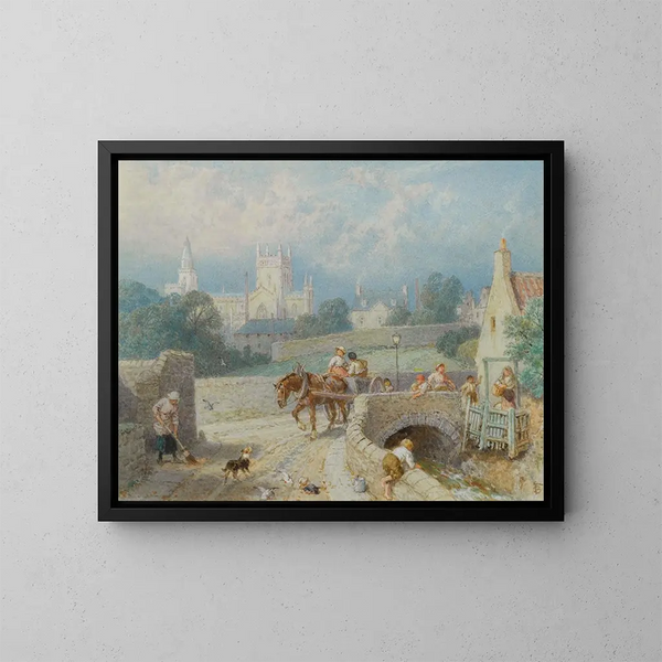 Opactwo Dunfermline - Myles Birket Foster — oprawiony obraz na ścianie