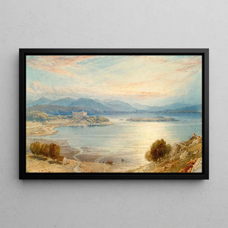 Myles Birket Foster - Loch Awe At Sunset.webp