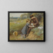 Pierwiosnki - Myles Birket Foster — oprawiony obraz na ścianie