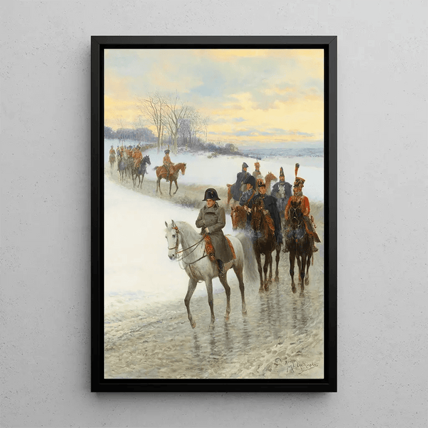 Napoleon dirigeant son armée de Jan Van Chelminski | Reproduction Tableau Décoration murale affiche copie