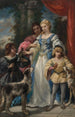 Kobieta z psami - Narcisse Virgile Diaz de la Peña — widok dzieła